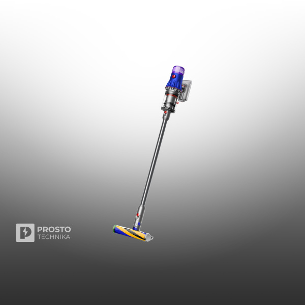 Пылесос Dyson V12 Detect Slim Fluffy (SV46), Blue/Nickel